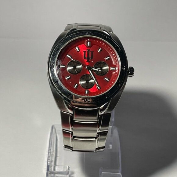 Indiana Hoosiers NCAA Stainless-steel Chronograph Men's Watch by Fossil NEW - Picture 3 of 10